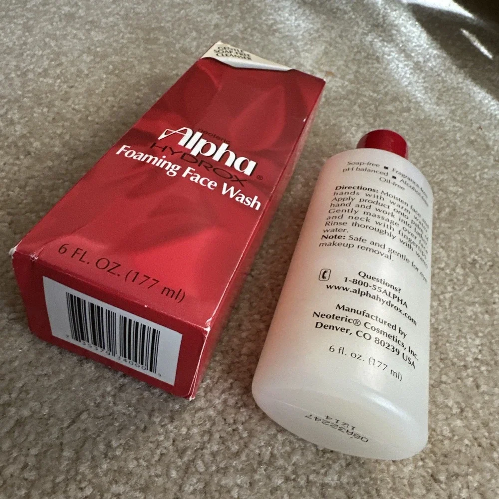 Alpha Hydrox The Original Foaming Face Wash Clarifying Cleanser 6oz HTF Neoteric